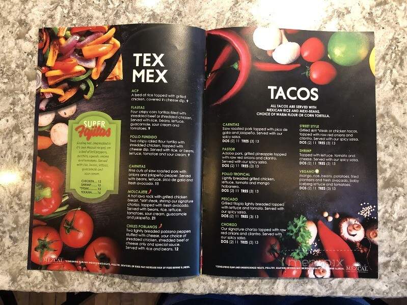 Mezcal Taberna Mexicana - Spartanburg, SC menu_pic