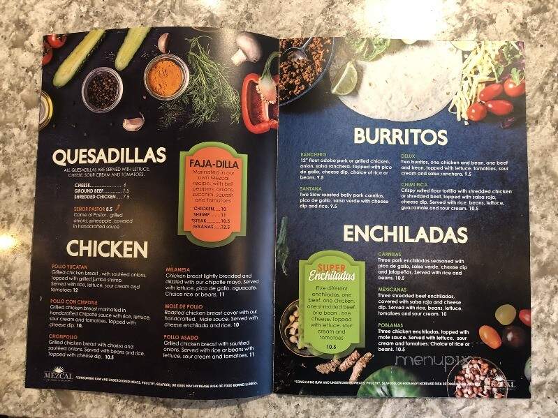Mezcal Taberna Mexicana - Spartanburg, SC menu_pic