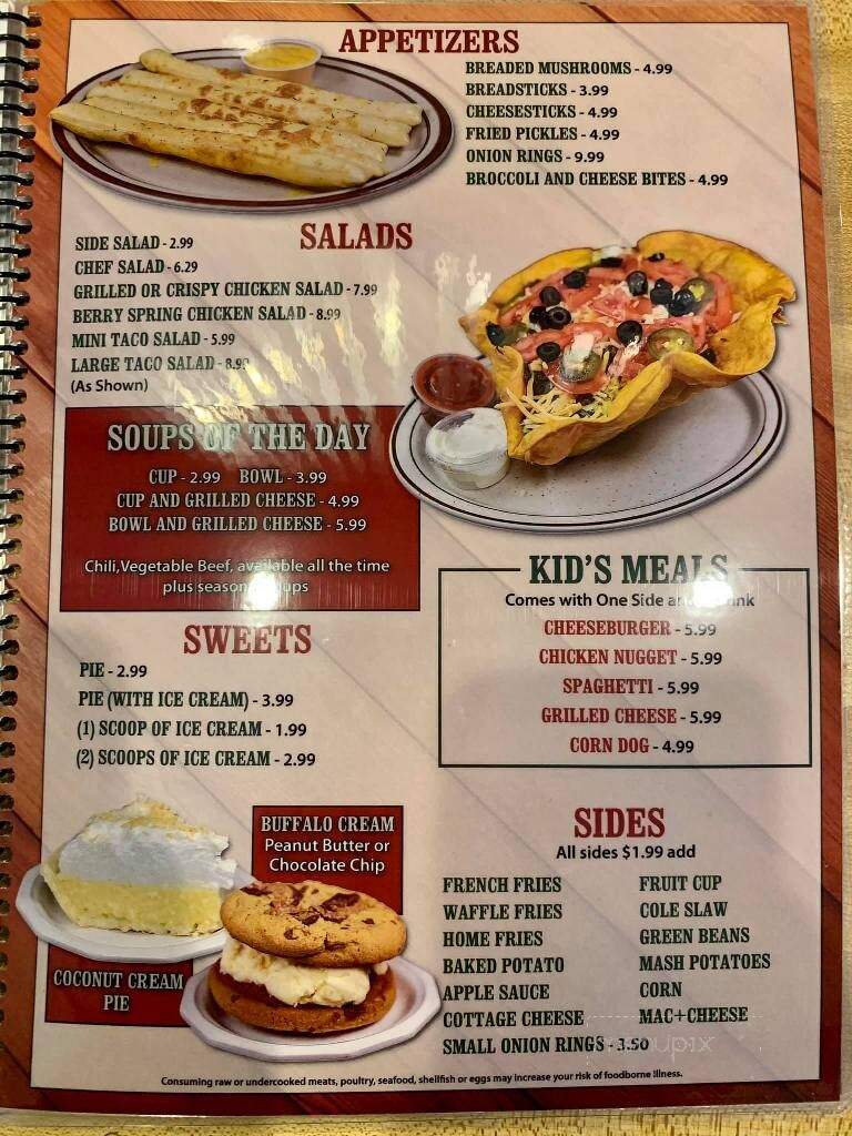 Mill Street Inn - Gaston, IN menu_pic