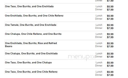 El Barril Mexican Grill - Maryville, TN menu_pic