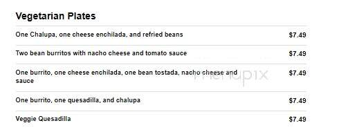 El Barril Mexican Grill - Maryville, TN menu_pic