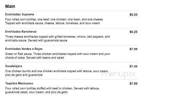 El Barril Mexican Grill - Maryville, TN menu_pic