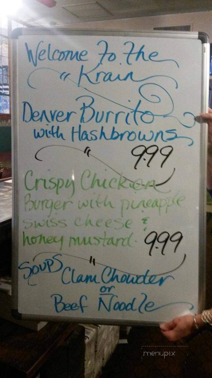 Krain Corner Restaurant - Enumclaw, WA menu_pic