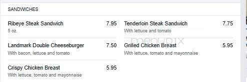 Landmark - Mequon, WI menu_pic