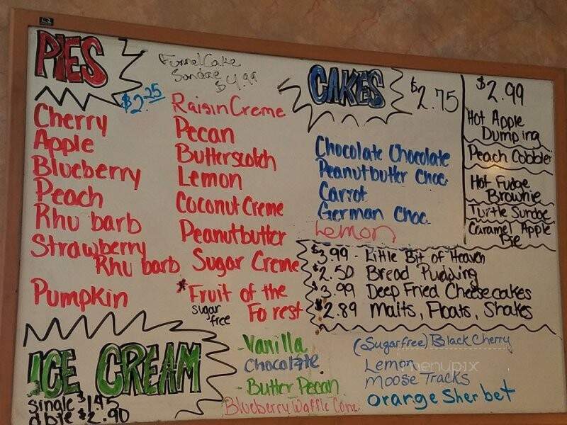 Shaffer's Restaurant - Bryan, OH menu_pic