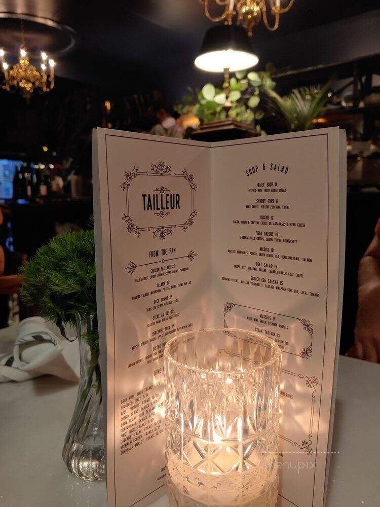 Tailleur - Kansas City, MO menu_pic