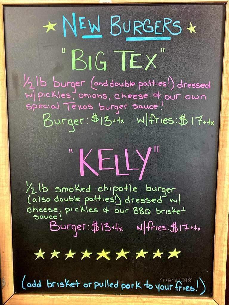 Traylor Parker's Real Texas BBQ - Charing Cross, ON menu_pic