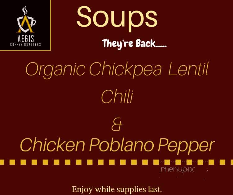 Aegis Coffee Roasters - Du Bois, PA menu_pic