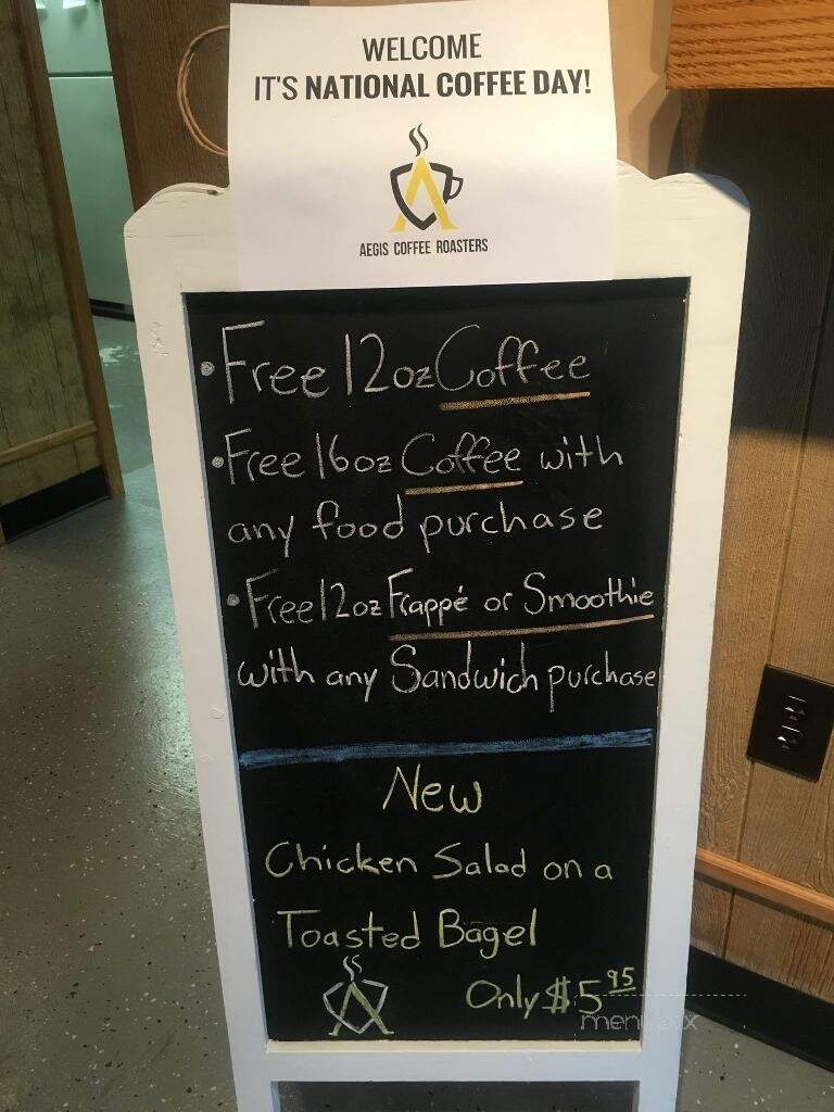 Aegis Coffee Roasters - Du Bois, PA menu_pic