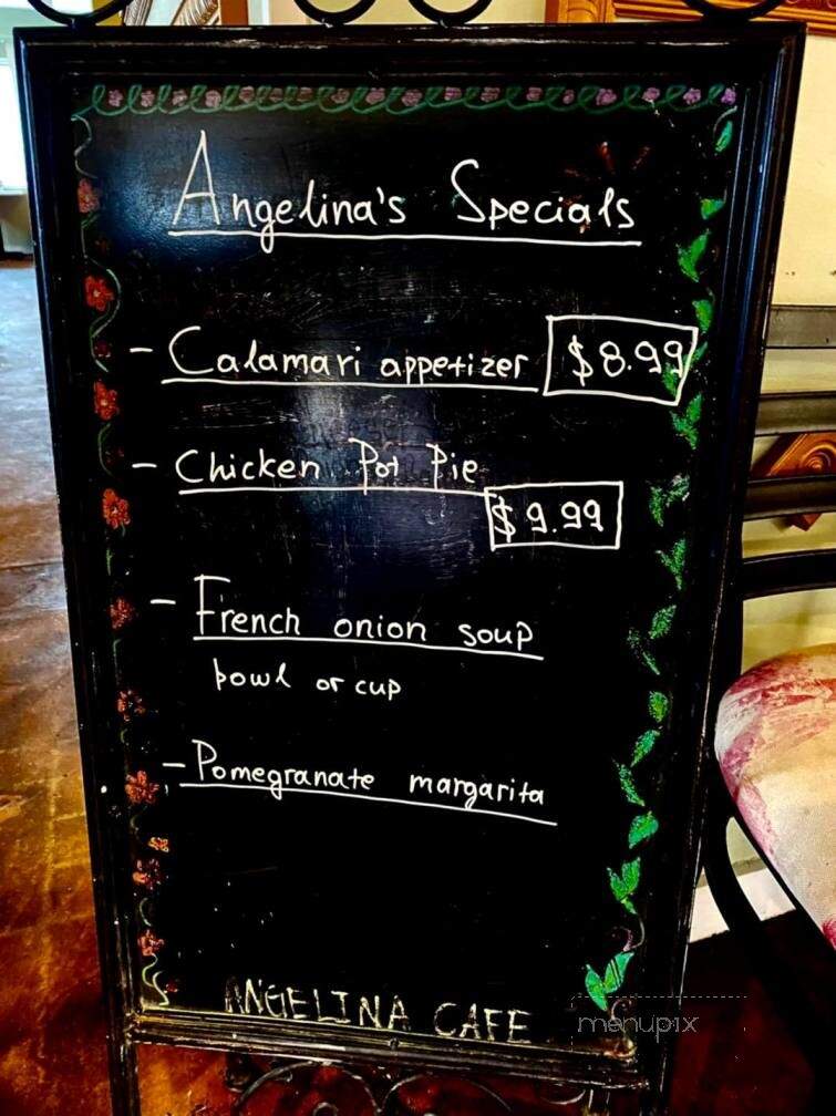 Angelina's European Cafe - Burlington, NC menu_pic