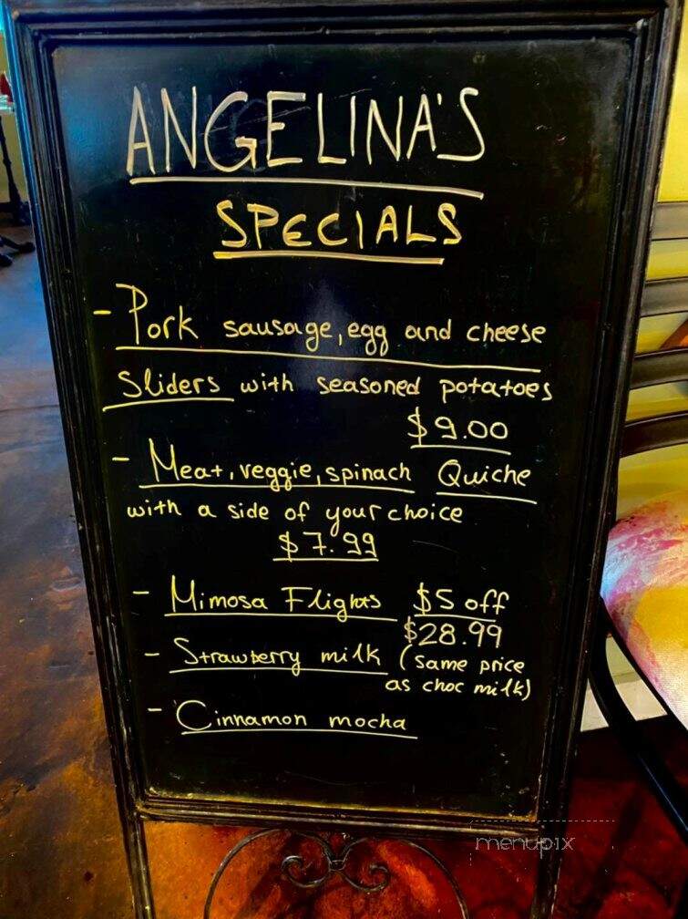 Angelina's European Cafe - Burlington, NC menu_pic
