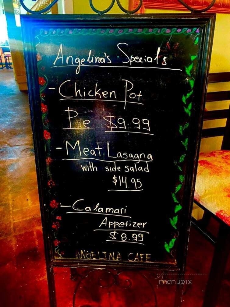 Angelina's European Cafe - Burlington, NC menu_pic