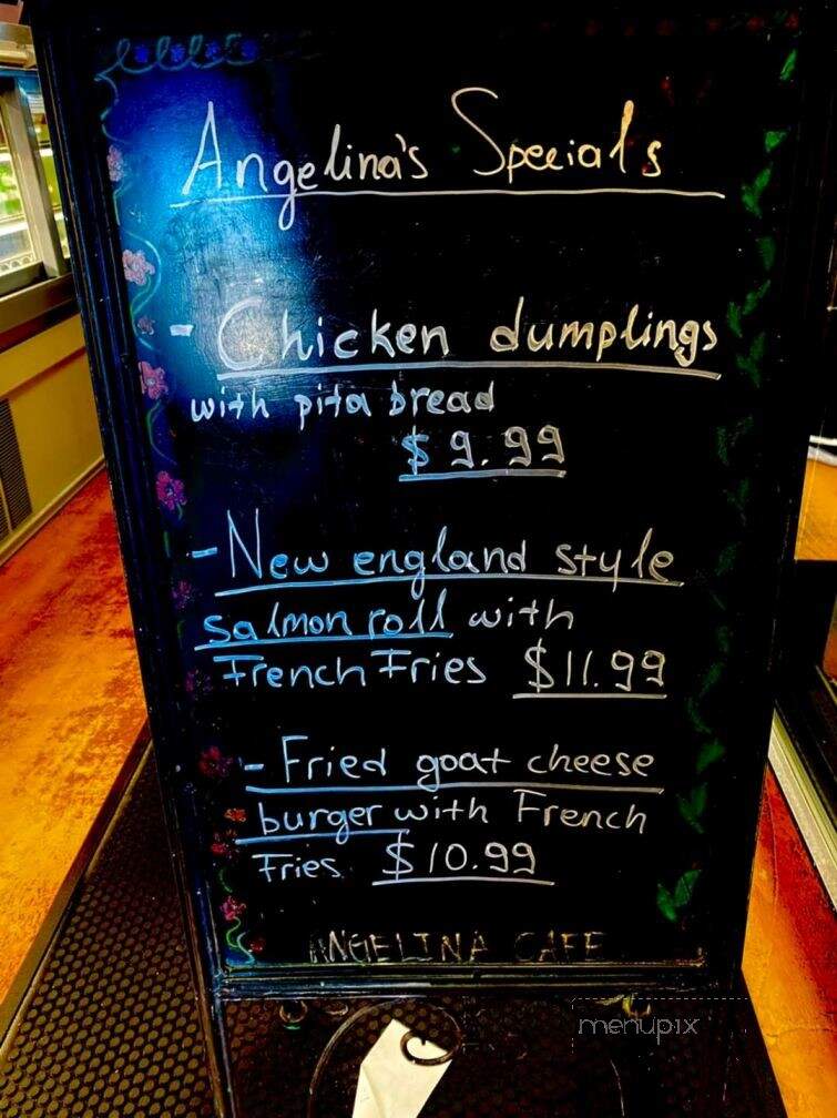 Angelina's European Cafe - Burlington, NC menu_pic