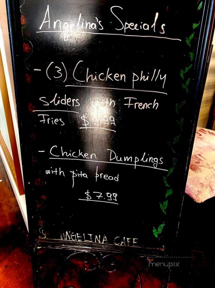 Angelina's European Cafe - Burlington, NC menu_pic