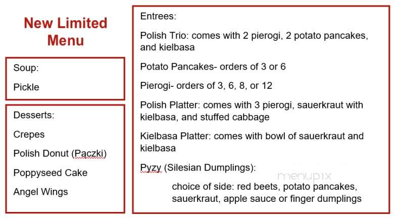 Anna's Polish Restaurant - Winter Park, FL menu_pic