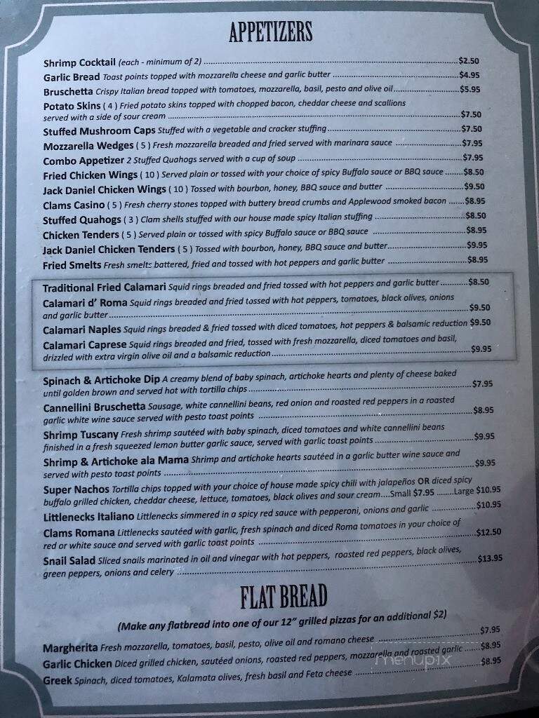 Atwood Grill - Johnston, RI menu_pic