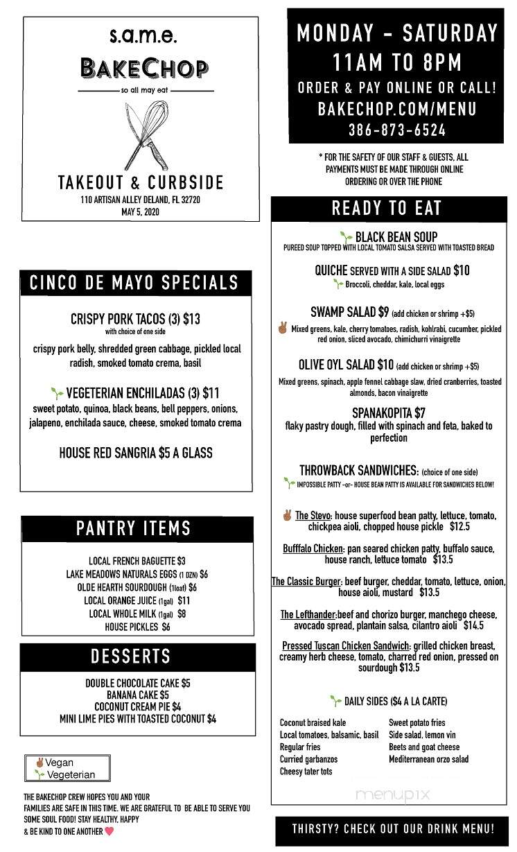 Bake Chop - Deland, FL menu_pic