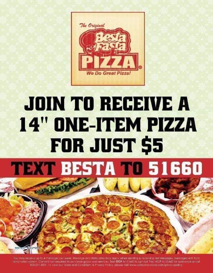 Besta Fasta Pizza - Ashland, OH menu_pic