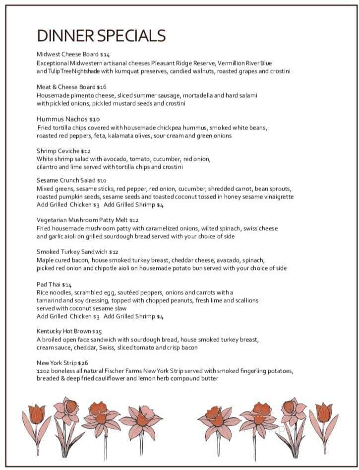 Brown County Inn - Corn Crib Lounge - Nashville, IN menu_pic