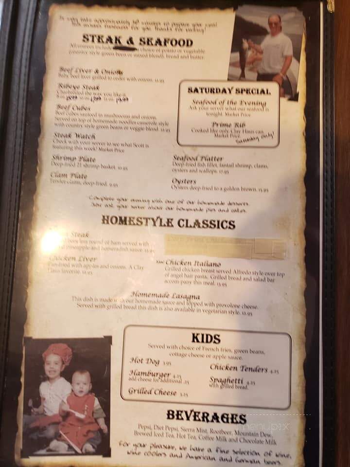 Clay Haus - Somerset, OH menu_pic
