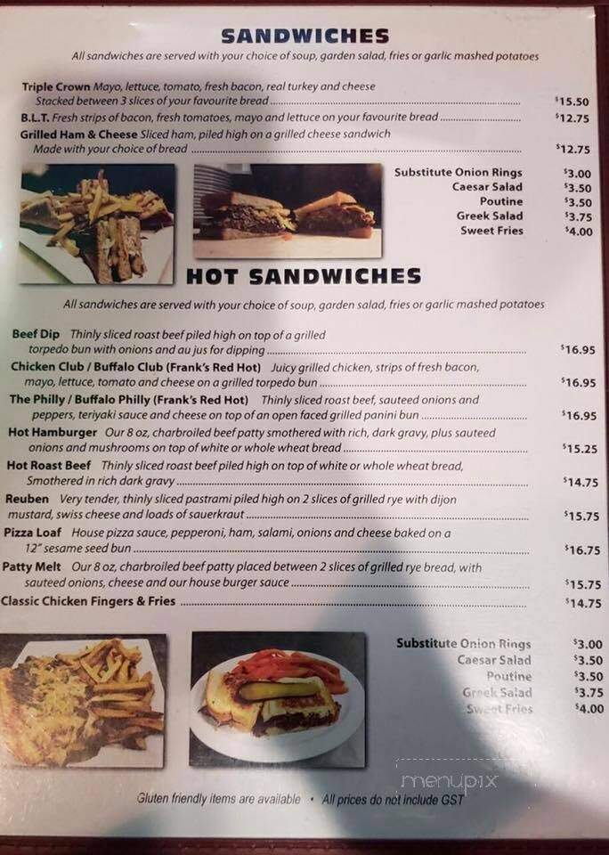 Crown & Anchor - Whitecourt, AB menu_pic