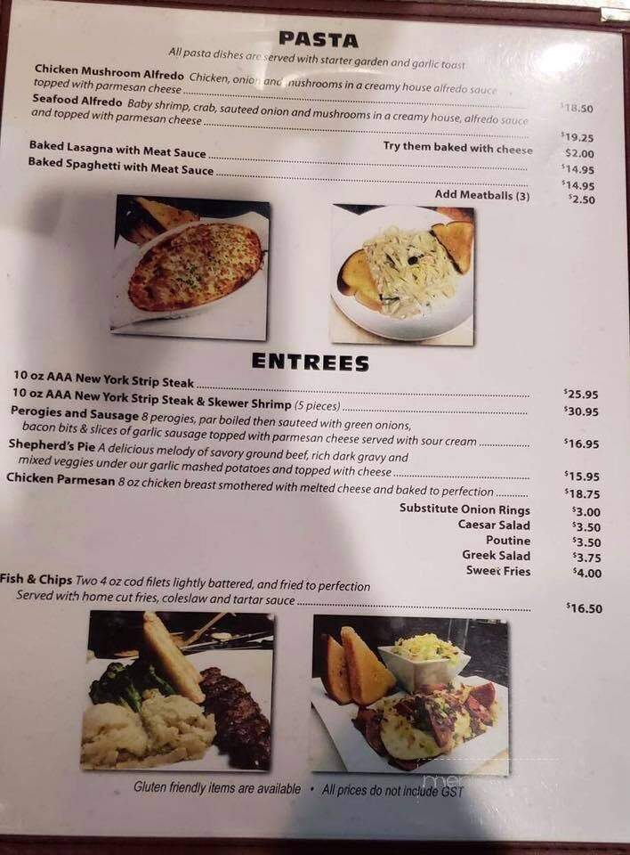 Crown & Anchor - Whitecourt, AB menu_pic