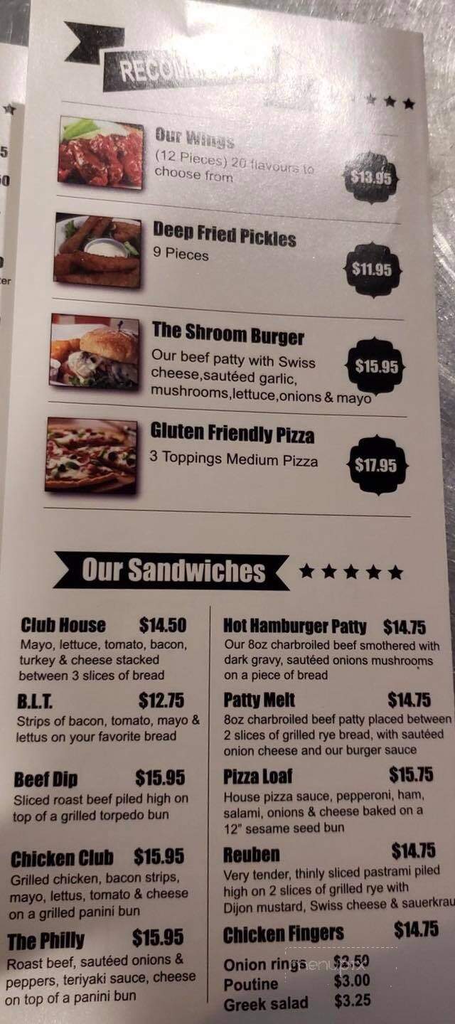 Crown & Anchor - Whitecourt, AB menu_pic