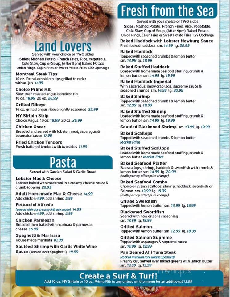Makris Lobster & Steak House - Concord, NH menu_pic