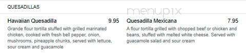 El Vallarta - Marshville, NC menu_pic