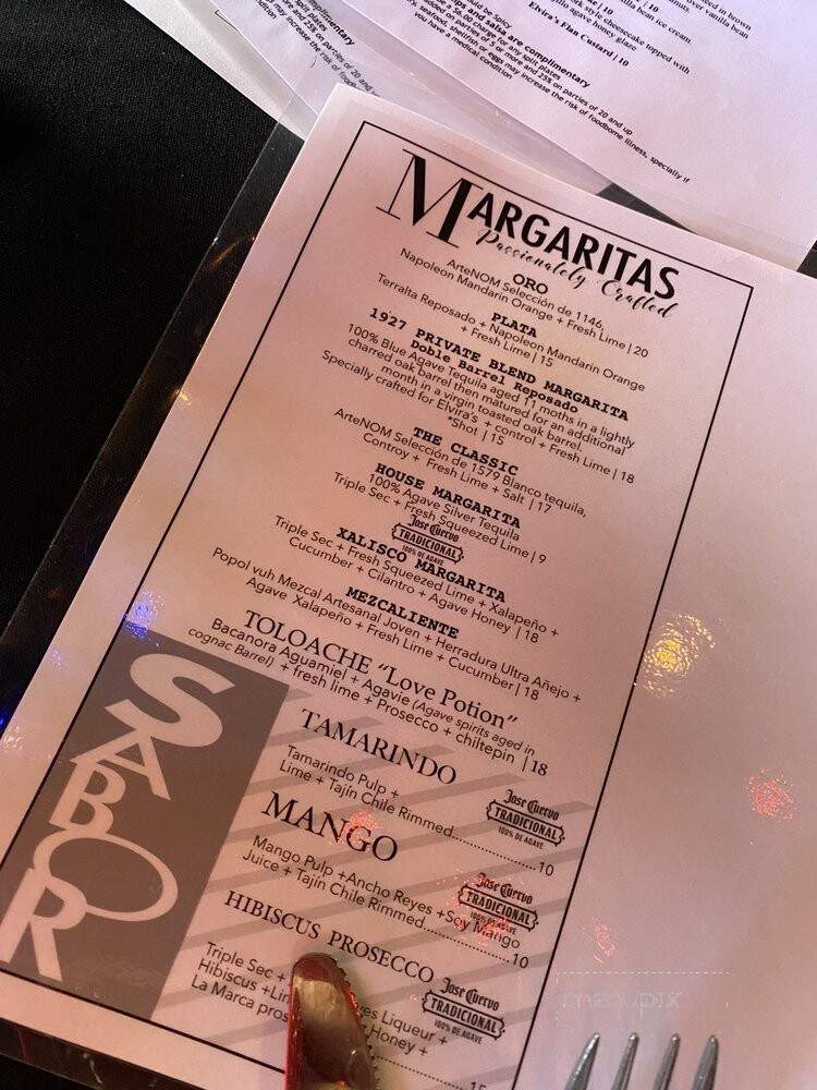Elvira's Restaurant - Tubac, AZ menu_pic