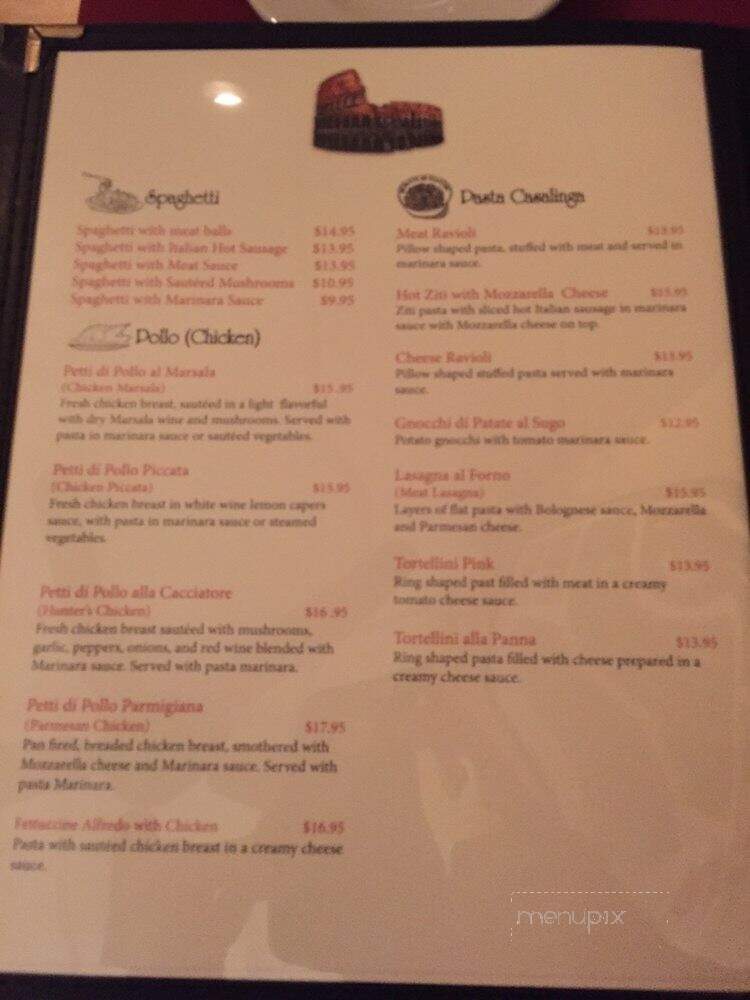 Giovanni's Italian Restaurant - Greenville, SC menu_pic