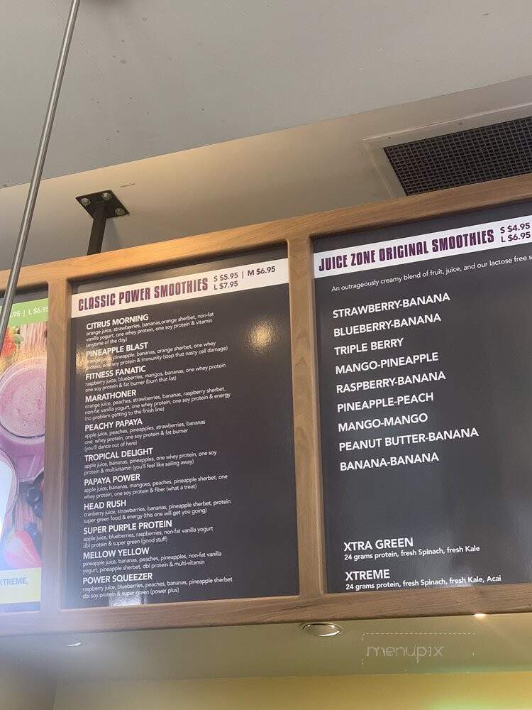 Juice Zone - Danville, CA menu_pic
