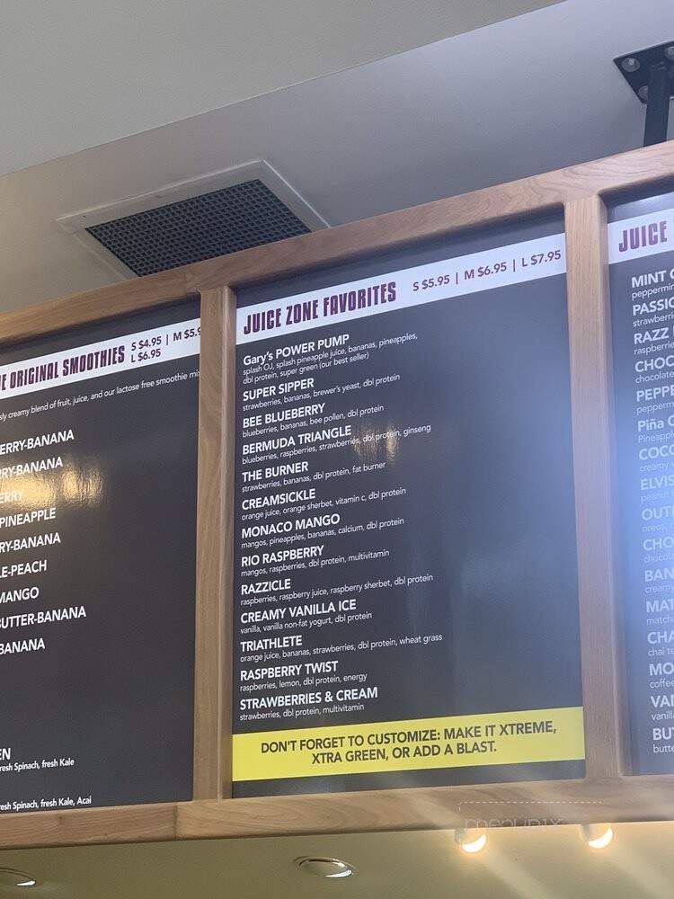 Juice Zone - Danville, CA menu_pic