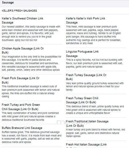 Keller's Farm Stores - Albuquerque, NM menu_pic