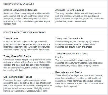 Keller's Farm Stores - Albuquerque, NM menu_pic