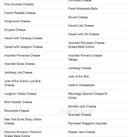 Keller's Farm Stores - Albuquerque, NM menu_pic