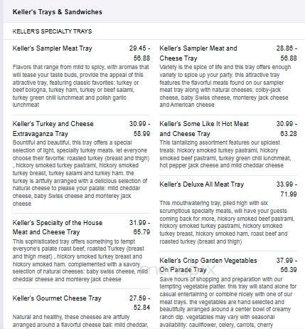 Keller's Farm Stores - Albuquerque, NM menu_pic