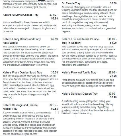 Keller's Farm Stores - Albuquerque, NM menu_pic