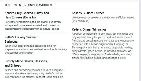 Keller's Farm Stores - Albuquerque, NM menu_pic