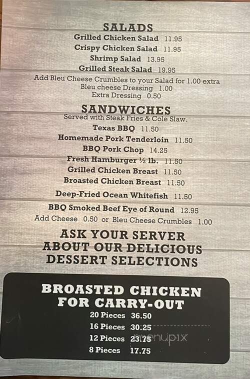 K D's Kettering Bar-B-Q - Dayton, OH menu_pic