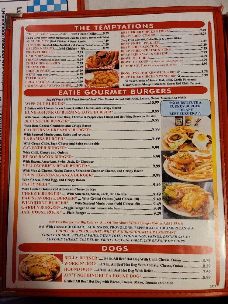 Little Anthony's Diner - Tucson, AZ menu_pic