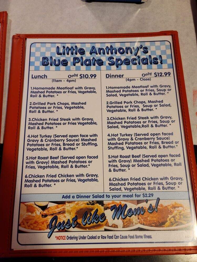 Little Anthony's Diner - Tucson, AZ menu_pic