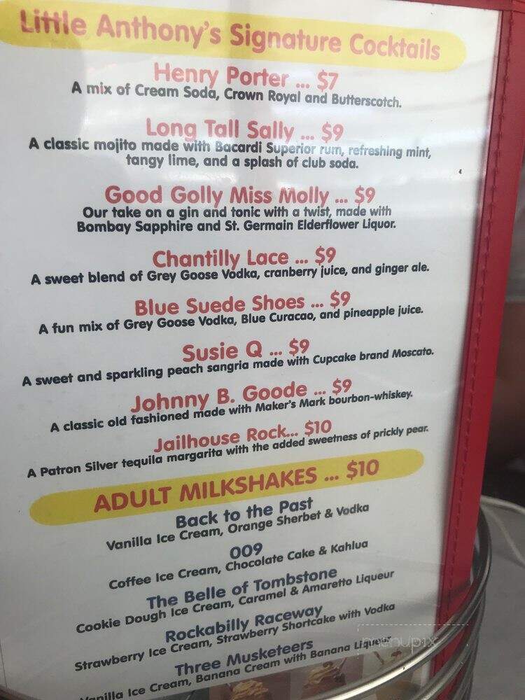 Little Anthony's Diner - Tucson, AZ menu_pic