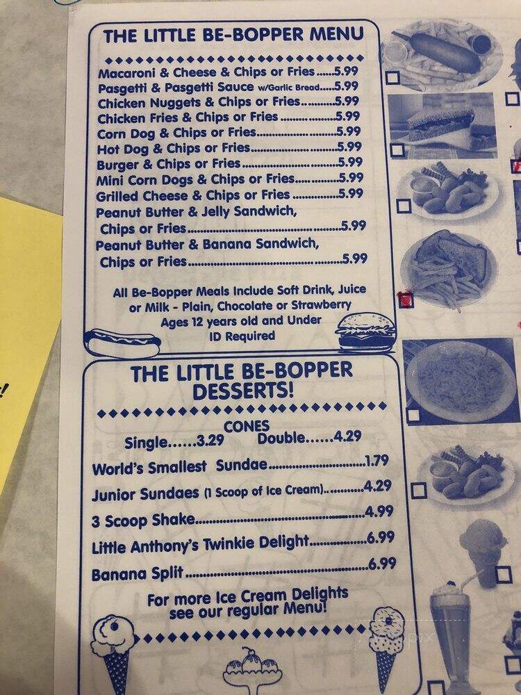 Little Anthony's Diner - Tucson, AZ menu_pic