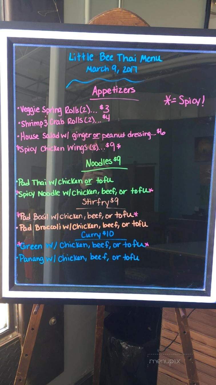 Little Bee Thai - Asheville, NC menu_pic