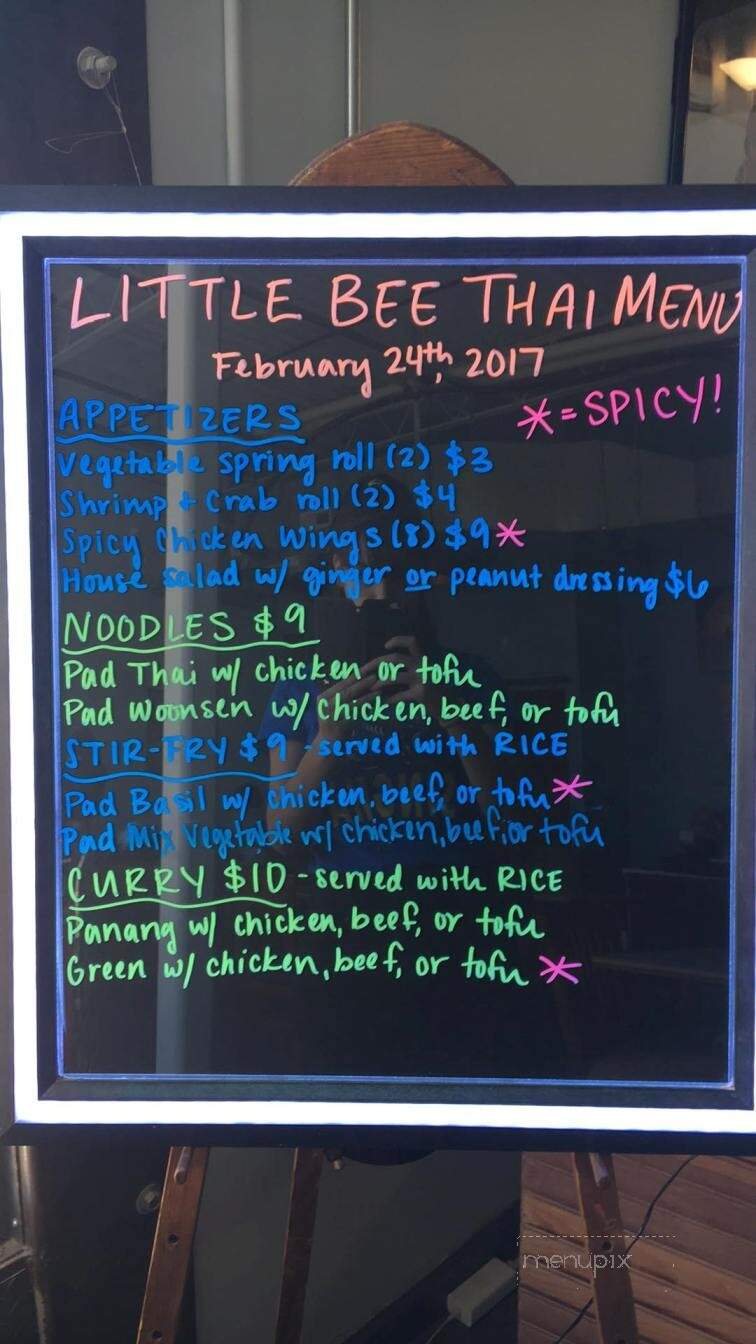 Little Bee Thai - Asheville, NC menu_pic