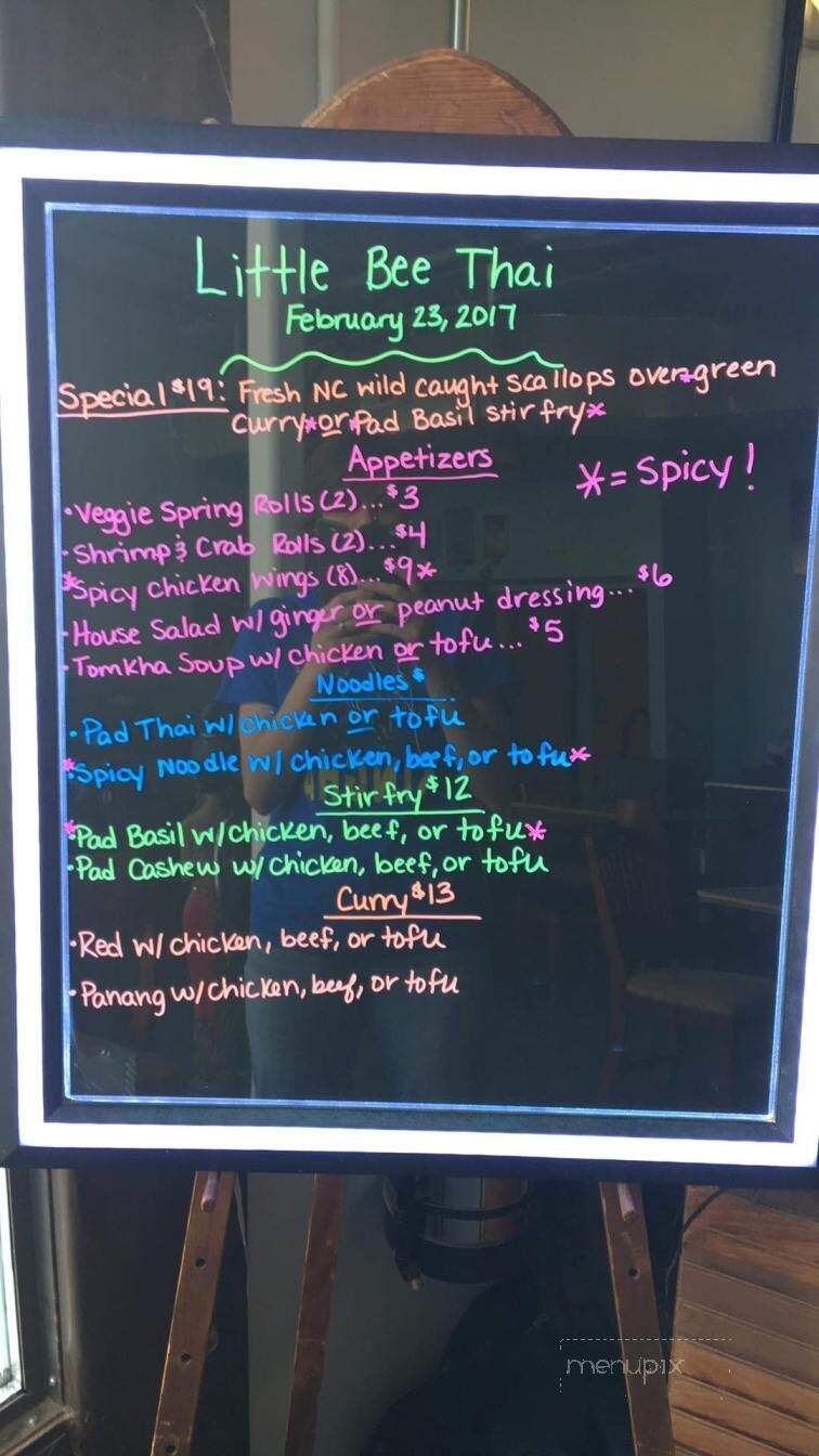 Little Bee Thai - Asheville, NC menu_pic
