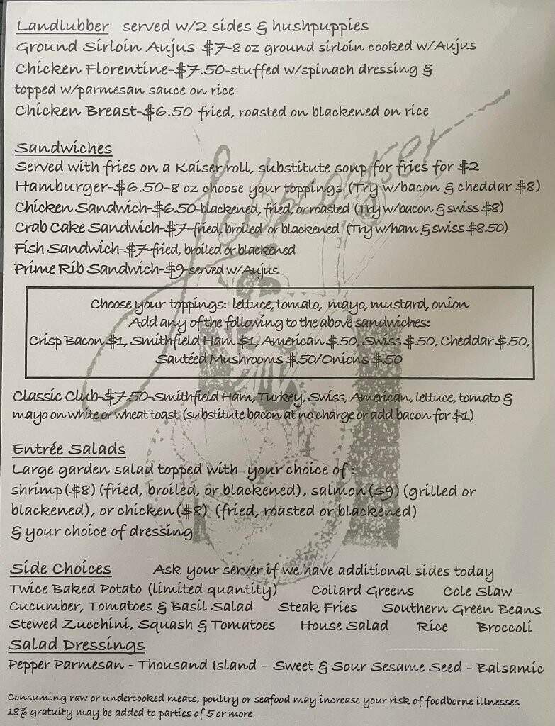 Lobscouser Restaurant - Portsmouth, VA menu_pic