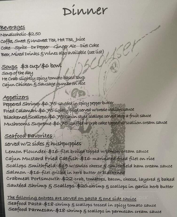Lobscouser Restaurant - Portsmouth, VA menu_pic