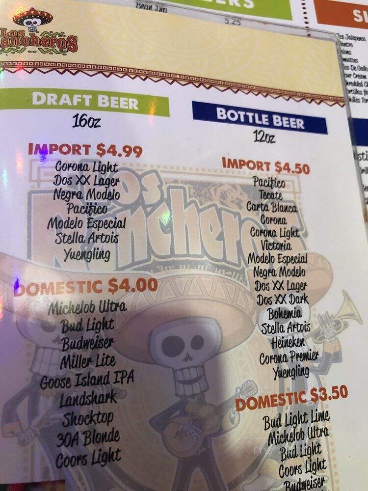 Los Rancheros - Santa Rosa Beach, FL menu_pic